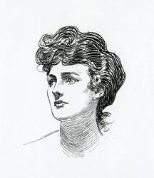 Ein Gibson-Mädchen, ca. 1902